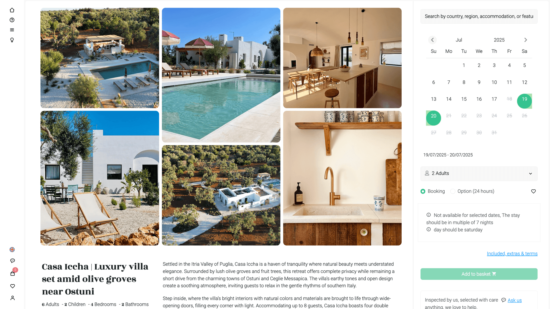 Editorial Travel & Villa Marketplace